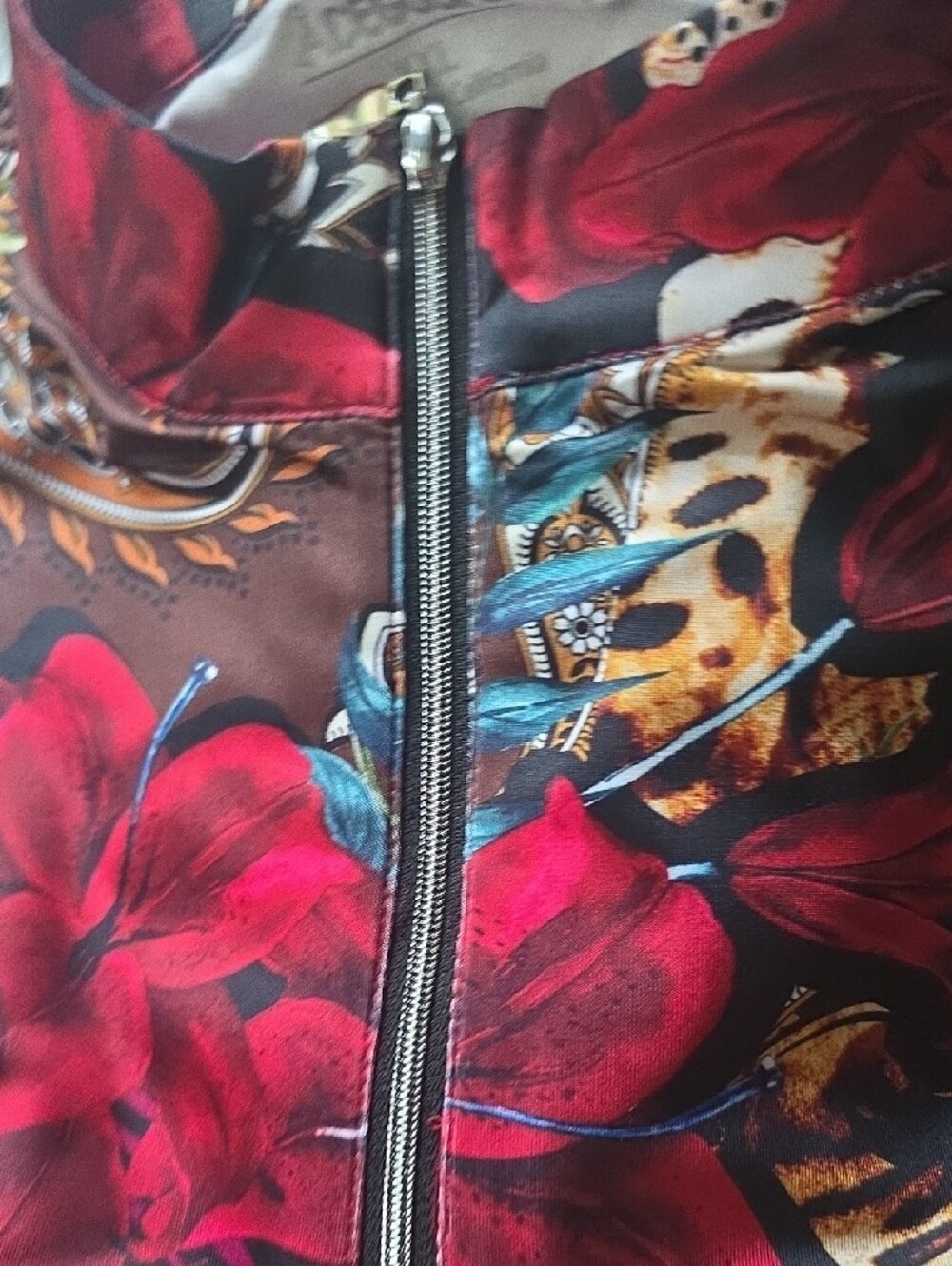 Floral Long-Sleeve Golf Jersey - Burgundy Multi - Picture 6 of 9